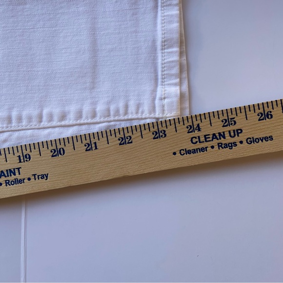 ROEBUCK & CO. 1893 White Denim Jegging Crop Jeans Stretch 5 Pocket Size 12 - Picture 11 of 13